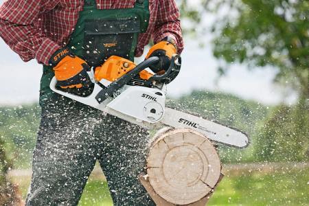 MS 251CBEQ_In Use  chainsaw